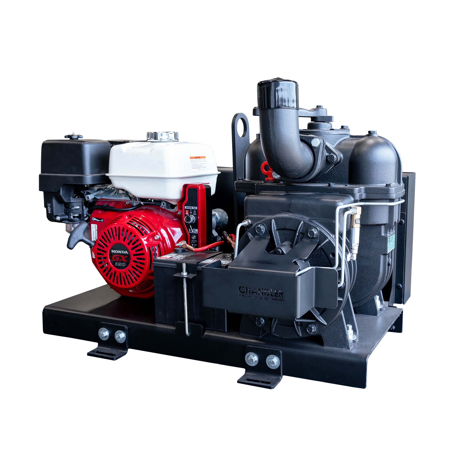 Image of a Chandler VAC MEC 6500 Belt And Pulley Engine Drive - 247 CFM. | Chandler VAC