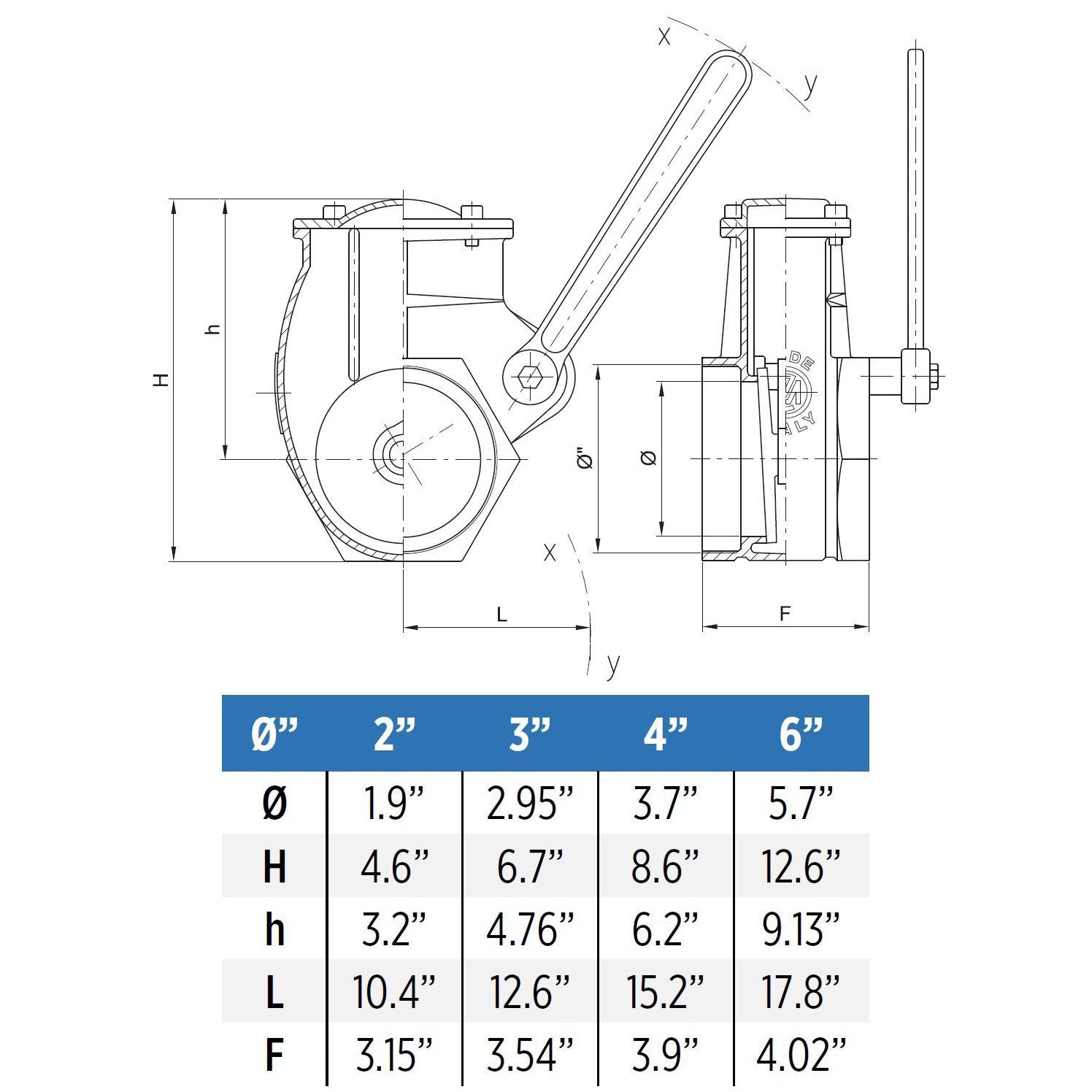 Brass Lever Valve Metaltecnica Zanolo MZ