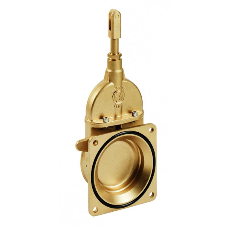 Metaltecnica Zanolo MZ Brass Piston Valve 4-Bolt Flange x NPT