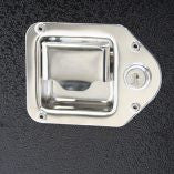 Key Locking Bright Polished Stainless Steel Latch. CHANDLER