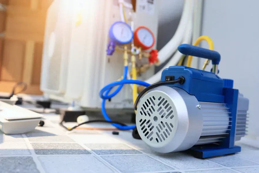A small portable vacuum pump.