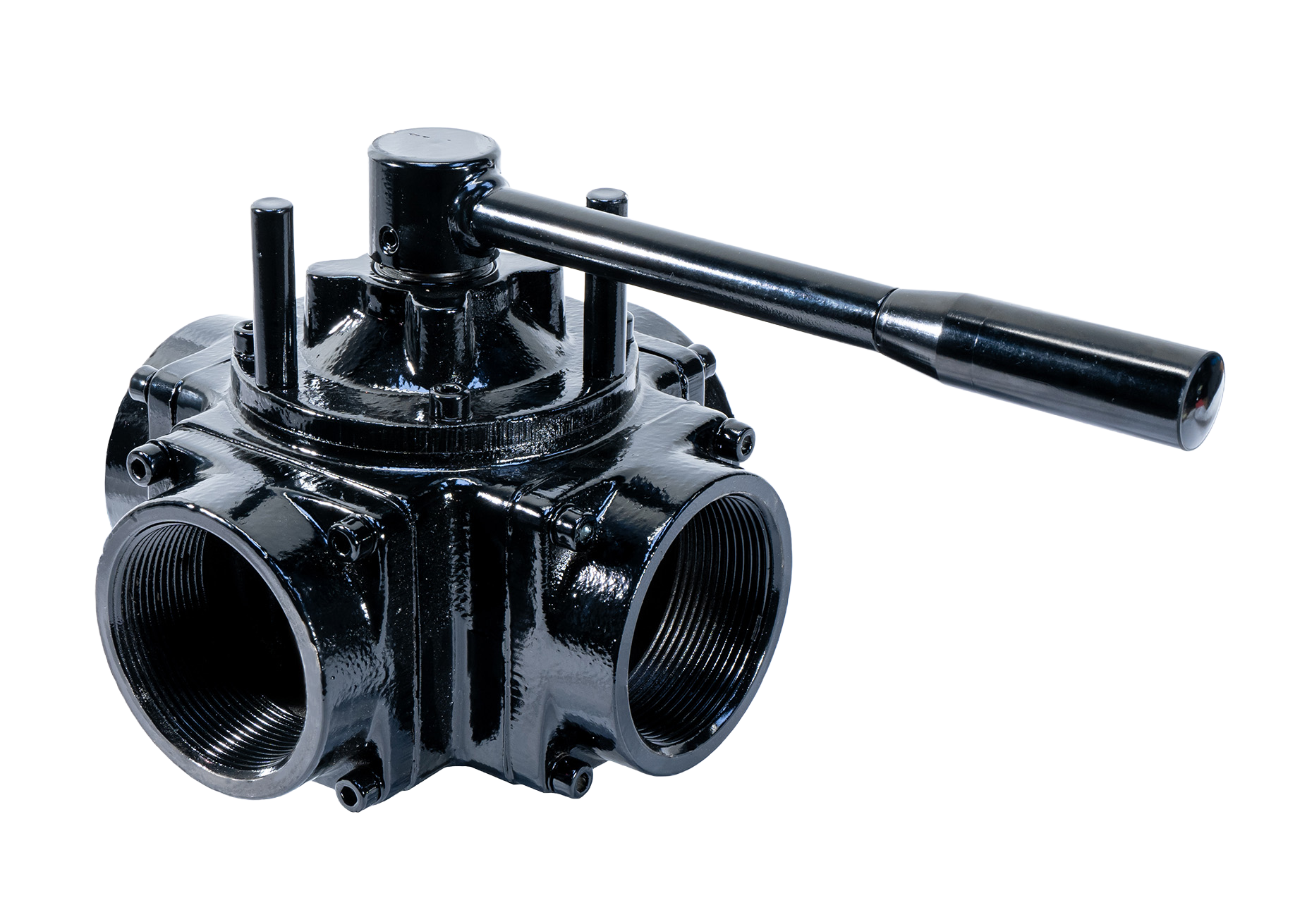 Jurop 4" 4-Way Valve (NPT) With Handle