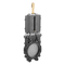 Metaltecnica Zanolo MZ Cast Iron Gate Valve with Stainless Steel Knife & Discharge