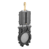 Metaltecnica Zanolo MZ Cast Iron Gate Valve with Stainless Steel Knife & Discharge