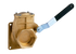 Metaltecnica Zanolo 6" Brass Lever Valve 4-Bolt Flange X NPT