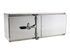 Caja de herramientas para bajos de aluminio liso con tapa de leva